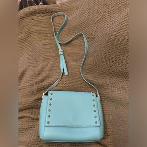 Kate Spade Tiffany Blue Studded Shoulder Crossbody